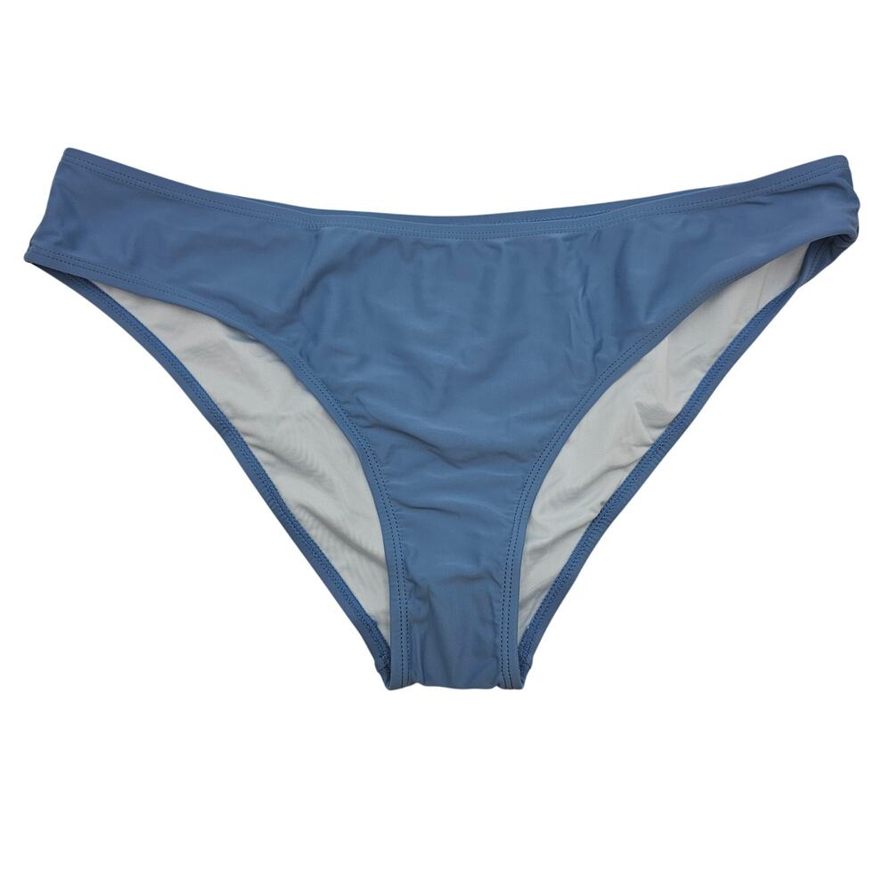 Cupshe Womans size XL Hipster Mid rise Bikini Bottoms Cornflower Blue NEW